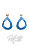 Erstwilder Essentials Statement Tear Drop Earrings blue