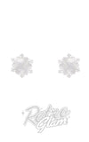 Erstwilder Snowflake Stud Earrings white