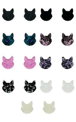 Erstwilder Essentials Cat Head Stud Earrings