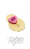 pink heart pin cover