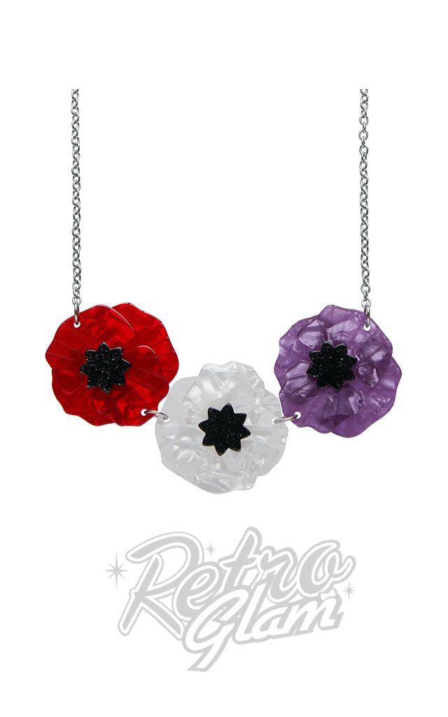 Erstwilder Poppy Field Necklace in Multi Colour
