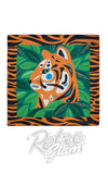 Tranquil Tiger large square scarf