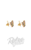 Erstwilder Pride & Joy Enamel Stud Earrings  butterfly side