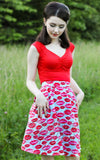Retrolicious 50s Isabel Top in Red 