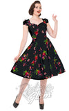 Hearts and Roses Royal Ballet Dress in BlackOrchid Bloom Royal Ballet Dress in Black pinup