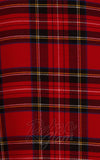 Hell Bunny Irvine Red Tartan Pinafore Dress Detail tartan