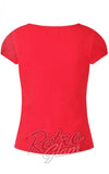 Hell Bunny Mia Top in Red back