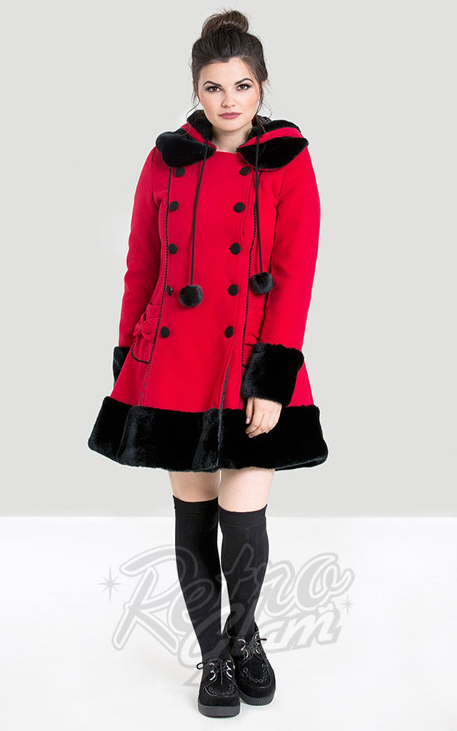 Hell Bunny Sarah Jane Coat in Red - Email/Contact to special order