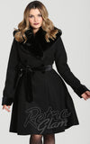 Hell Bunny Simone Coat in Black winter