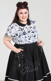 Hell Bunny Miss Muffet 50's Skirt with White Embroidery curvy