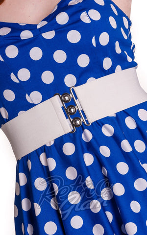 Hell Bunny Retro Belt in White