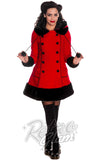 Hell Bunny Sarah Jane Coat in Red - Email/Contact to special order