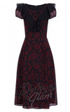 Hell Bunny Clarice Maxi Dress detail gothic
