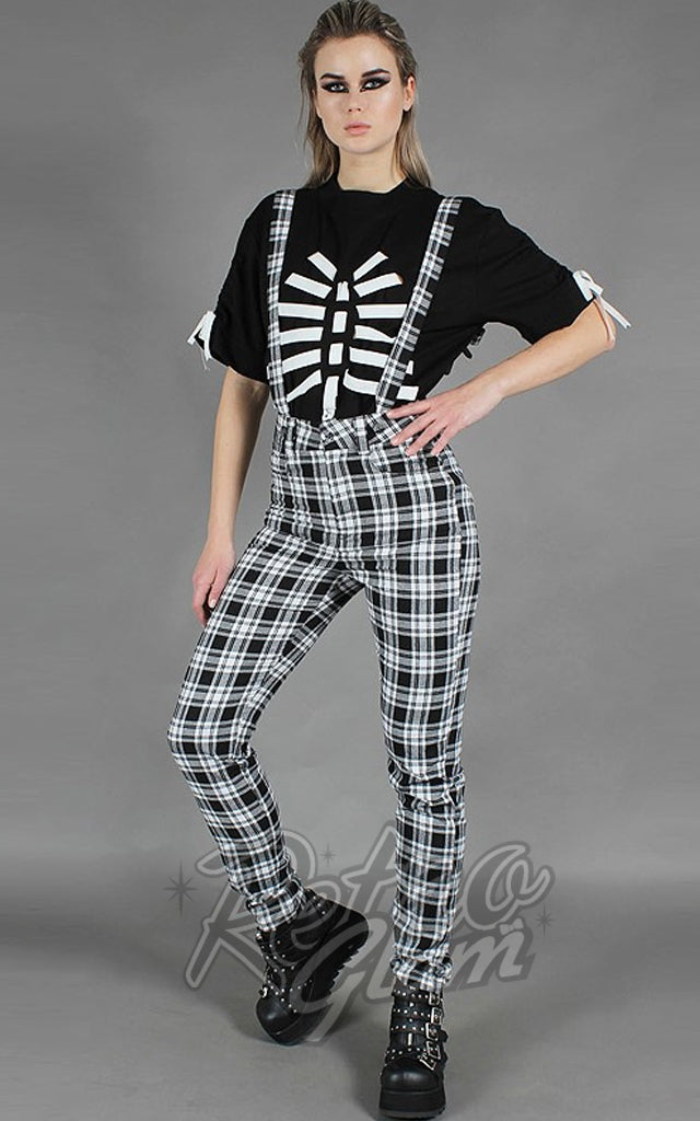 Jawbreaker Check the Boxes Suspender Trousers - XL left only