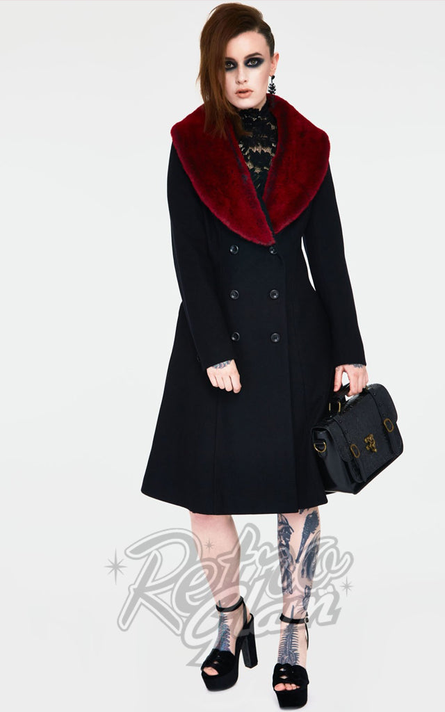 Jawbreaker Enchantress Coat With Faux Fur Collar - M & XL left only