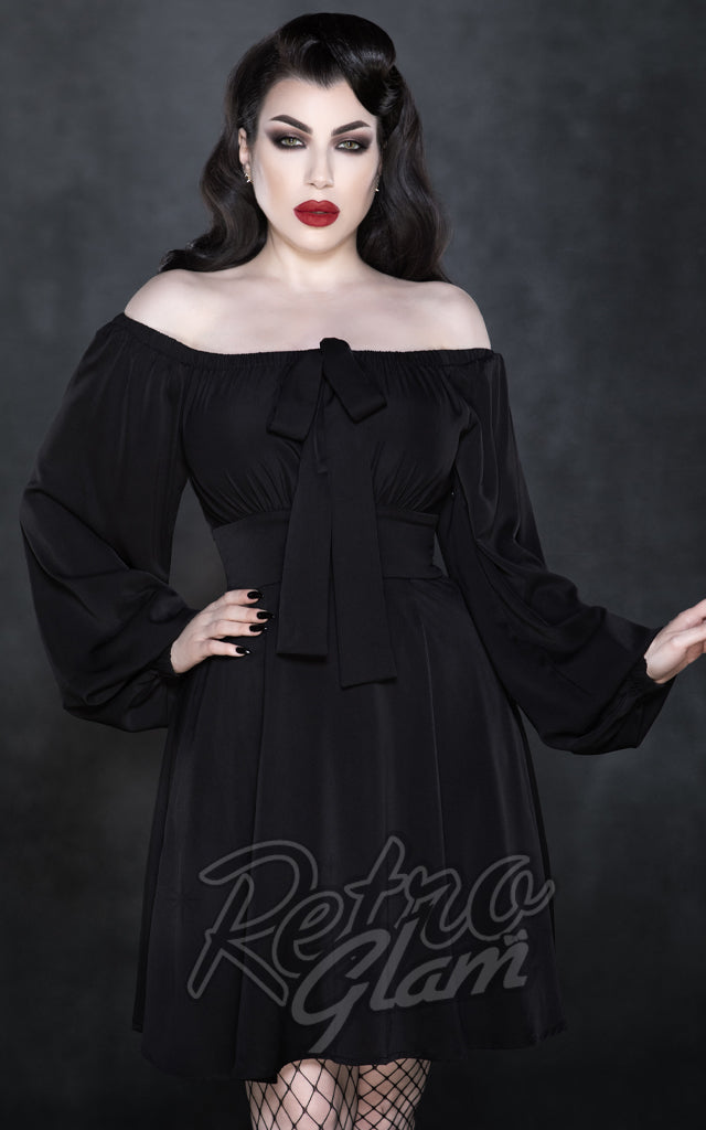 Katakomb Kelly Dress in Black - S & M left only