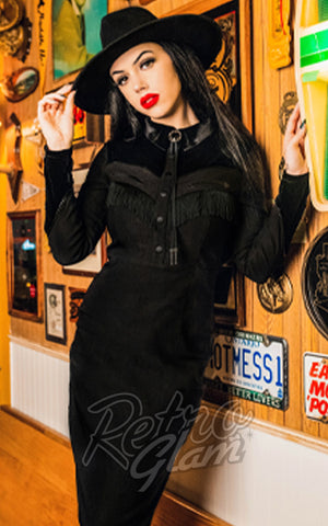 Katakomb Loretta Western Dress in black