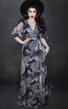 Katakomb Winona Maxi Dress in Grey Floral