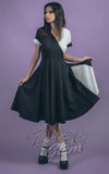 Lively Ghosts Into Midnight Black & White Dress swing