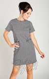 houndstooth 60s mod dress