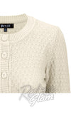 Mak Textured Cardigan in Oatmeal detail