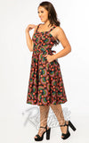 Miss Lulo Lori Dress in Rainbow Print 50s