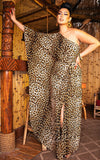 Rebel Love Curacao Caftan Dress in Leopard tiki