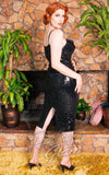 Rebel Love Malibu Dress in Black Sequins back