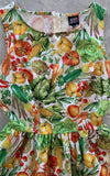 Retrolicious Vintage Dress in Veggies Print detail
