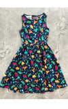 Retrolicious Vintage Dress in Party Dinos PrintRetrolicious Vintage Dress in Party Dinos Print 50s