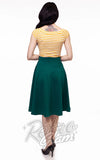 Retrolicious Charlotte Skirt circle skirt in Green back