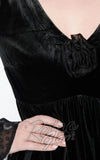 Smak Parlour Aura Babydoll Dress in Black Velvet love witch