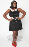 Smak Parlour Black & Cherry Print Mini Dress curvy