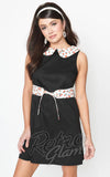 Smak Parlour Black & Cherry Print Mini Dress mod