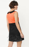 Smak Parlour Black & Orange Pumpkin Power Mini Dress back