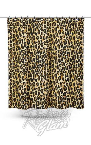 Sourpuss Leopard Shower Curtain