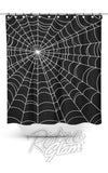Sourpuss Spiderweb Shower Curtain