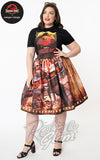 Unique Vintage X Jurassic Park When Dinosaurs Ruled The Earth Swing Skirt curvy