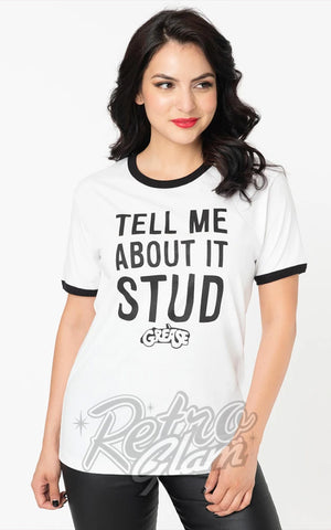 Unique Vintage X Grease Tell Me About It Stud Unisex Tee