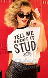 Unique Vintage X Grease Tell Me About It Stud Unisex Tee model